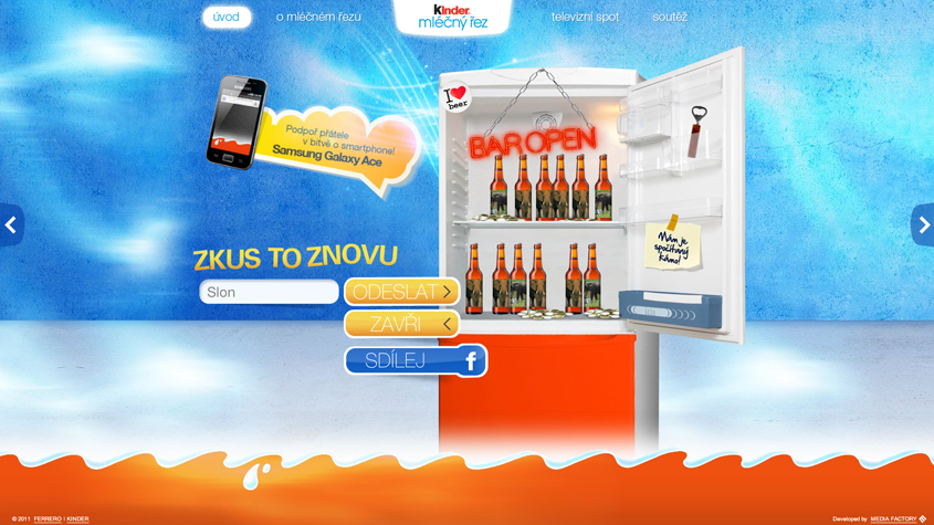 Web pro Mléčný řez