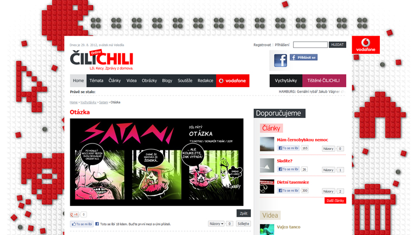 Houby a Satani pro Vodafone