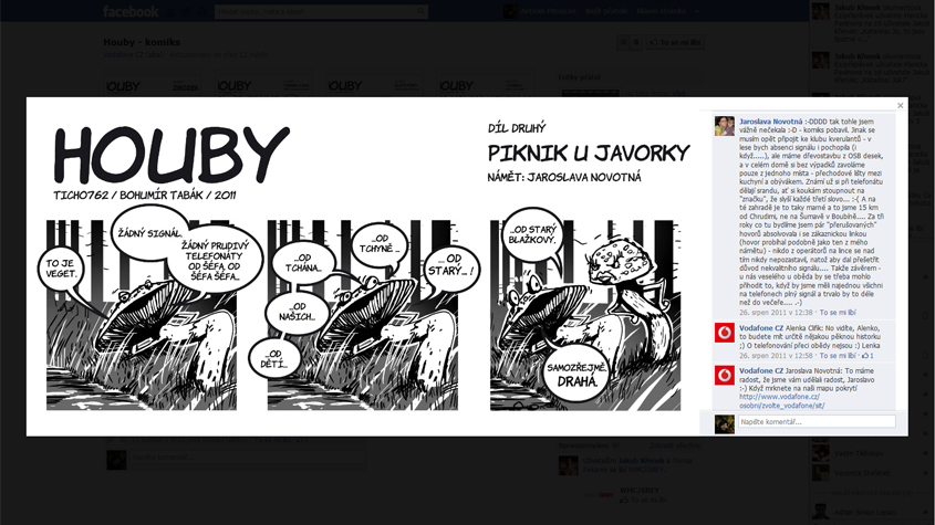 Houby a Satani pro Vodafone