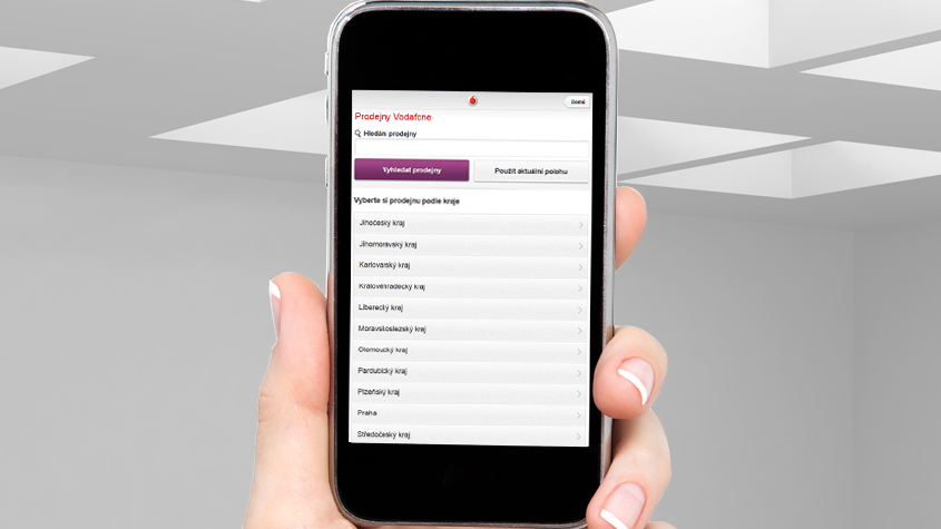 Mobilní web pro Vodafone