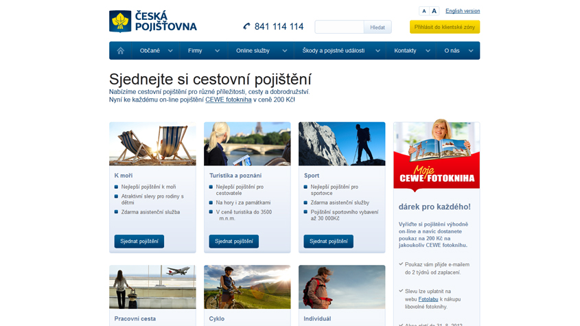  Česká pojišťovna Cestovní pojištění